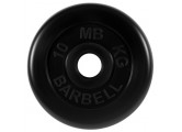 Диск обрезиненный d51мм MB Barbell MB-PltB51-10 10кг черный