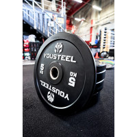 Диск EVO BUMPER PLATE 5кг YouSteel черный