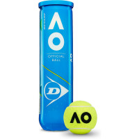 Мяч теннисный Dunlop Australian Open 601355 одобр.ITF, уп.4 шт желтый