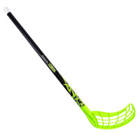 Клюшка для флорбола Realstick Tribal Jr MR-KF-TR70-GR, 70см, прямой крюк, пластик, черн-зелен