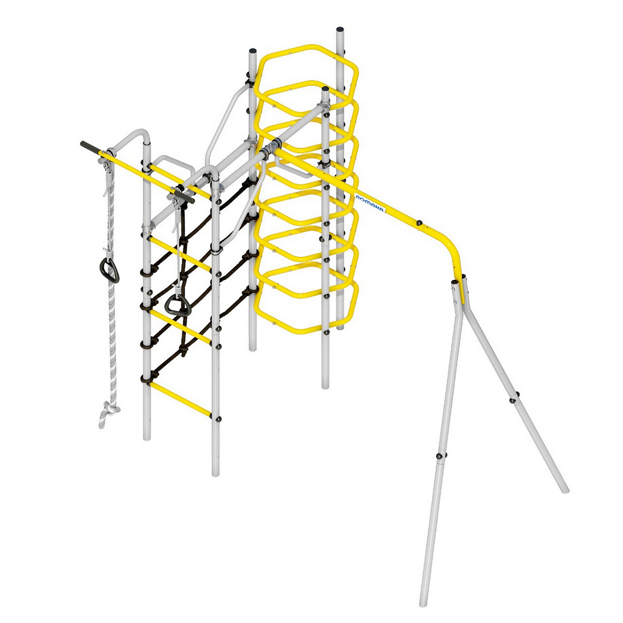 Дачный комплекс Romana Космос (без качелей) 103.21.05 серый\жёлтый 2000_2000