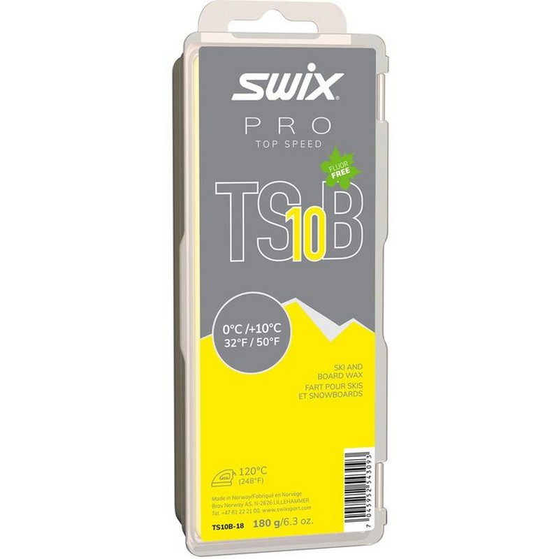 Парафин углеводородный Swix TS10 Black (0°С +10°С) 180 г TS10B-18 800_800