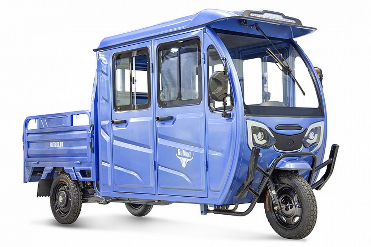 Грузовой электротрицикл RuTrike Рейс 1300 60V1200W 024458-2740 темно-синий матовый 1200_800