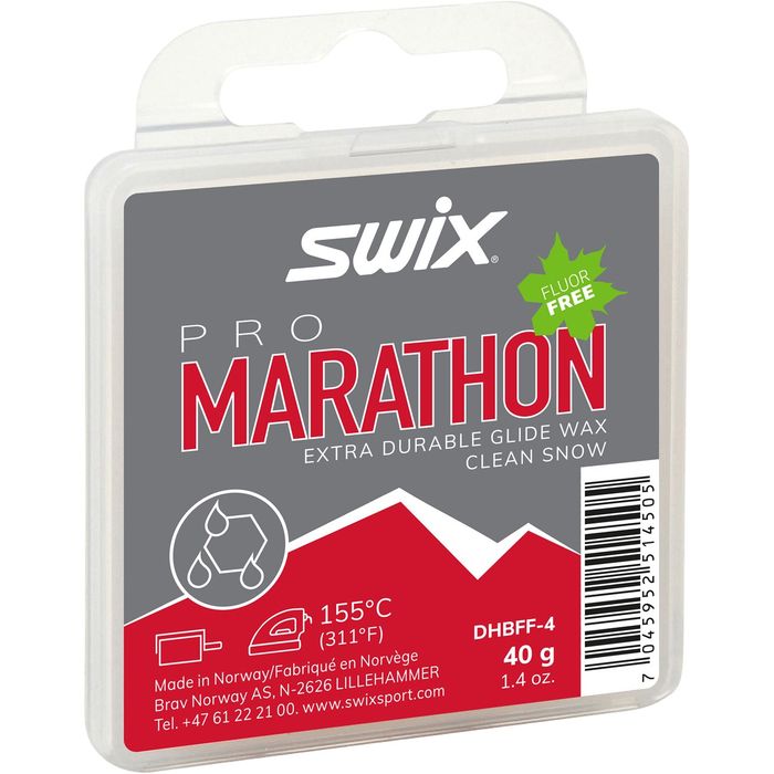 Парафин углеводородный Swix DHBFF-4 Marathon Black (Универсальная) 40 г. 700_700