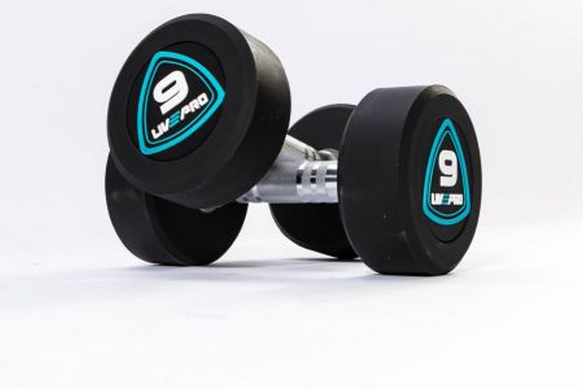 Гантели в уретане 10 кг Live Pro Studio Dumbbells LP8075-10 1200_800