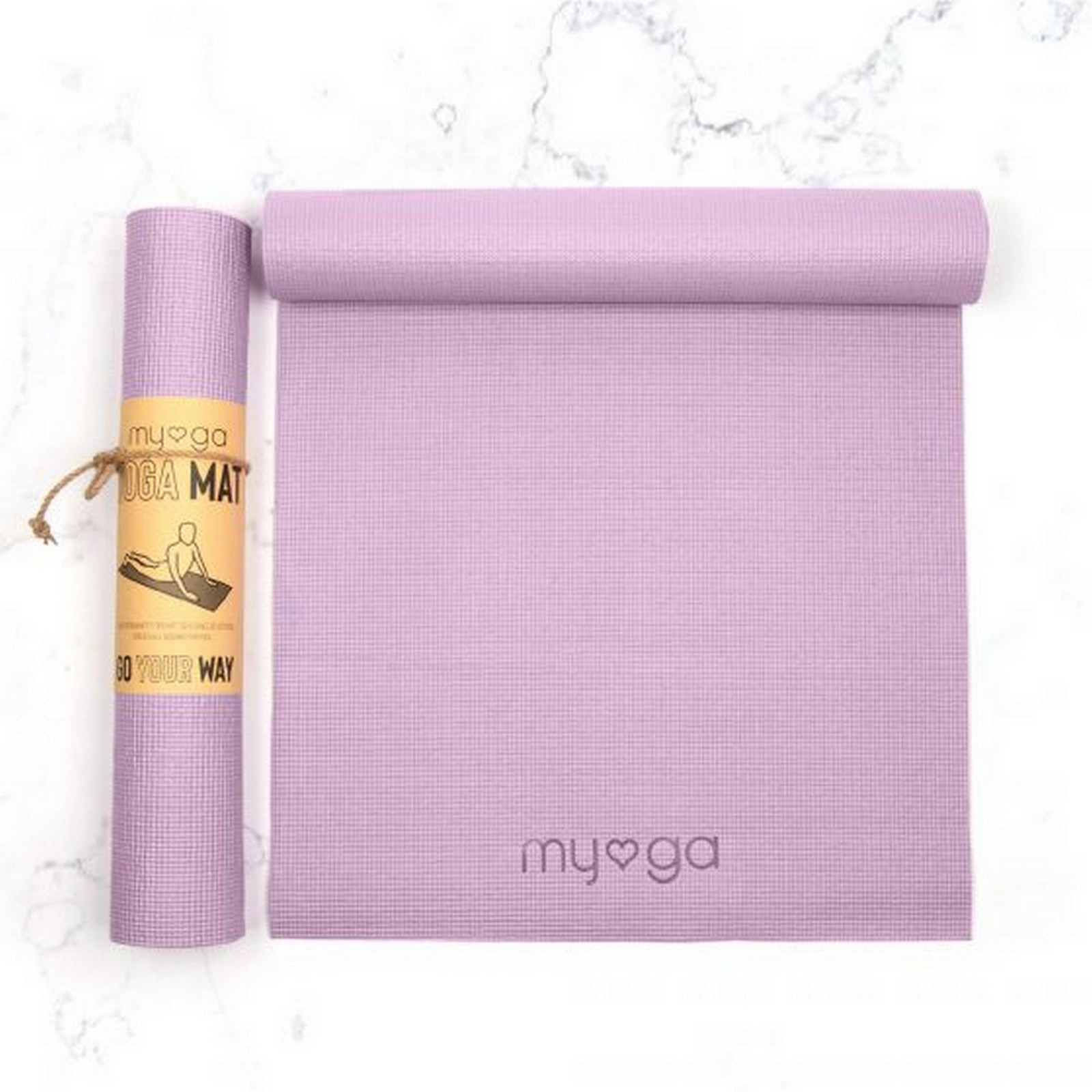 Коврик для йоги 173х61х0,4см Myga Yoga Mat RY1463 сиреневый 1600_1600